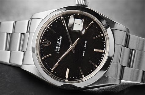 rolex oysterdate precision 6694 black dial|rolex 6694 review.